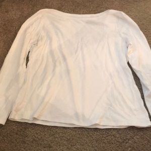 Talbots long sleeve white shirt